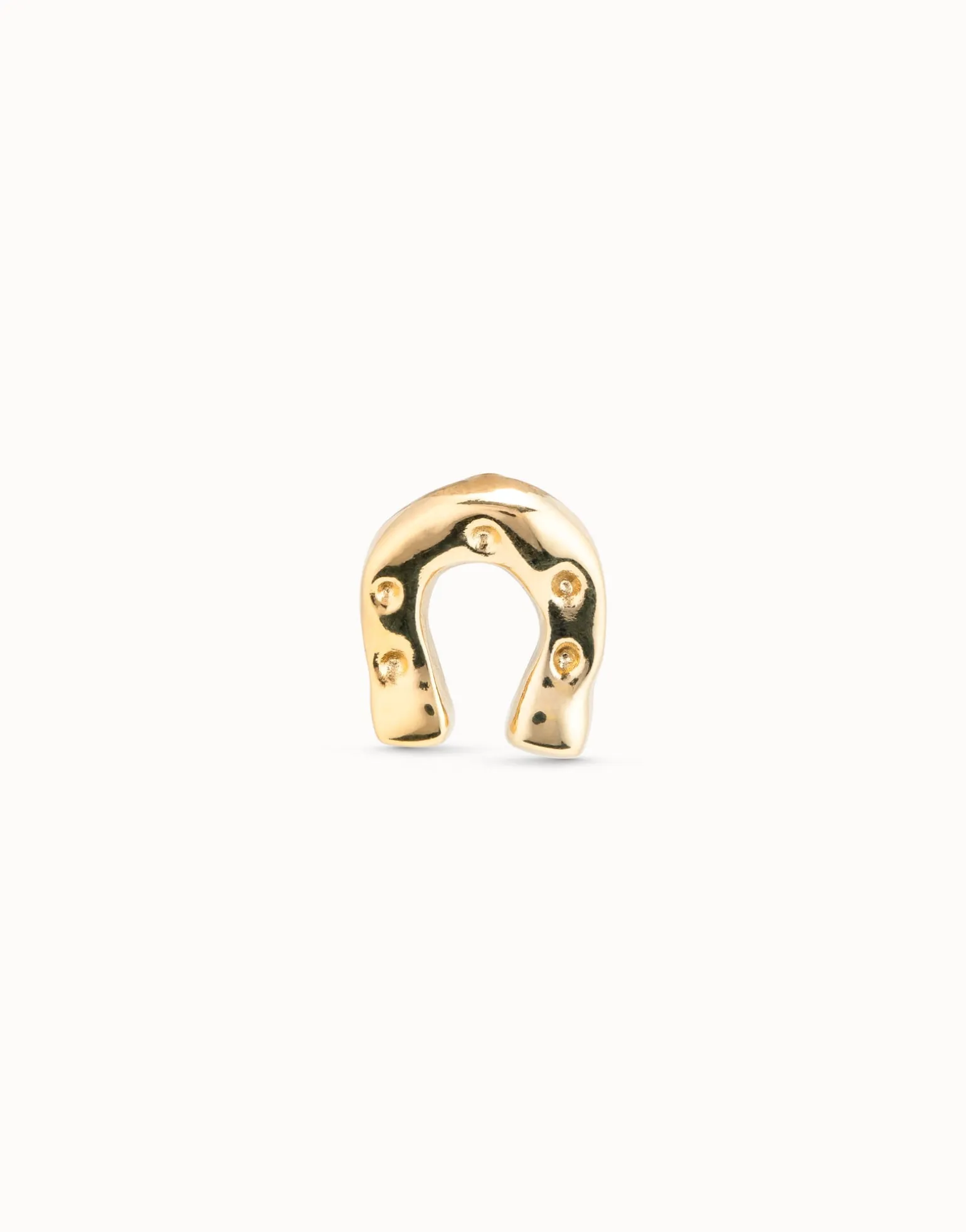 Piercing bañado en oro de 18k de herradura