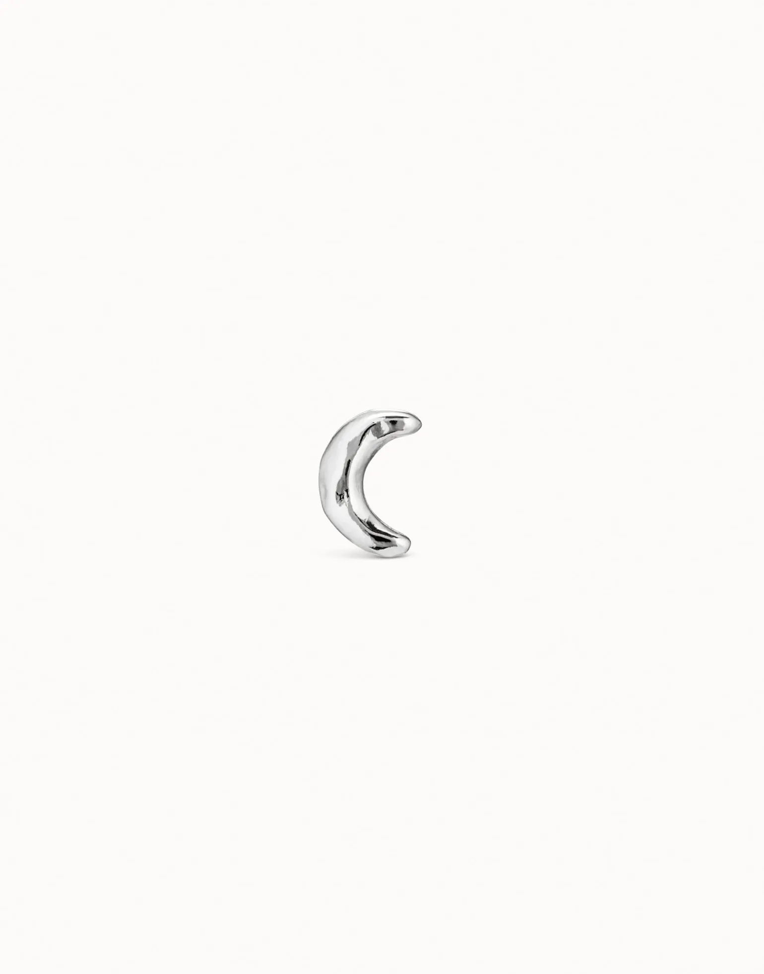 Piercing bañado en plata de ley de luna