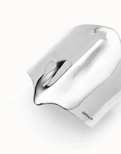 Pulsera ancha bañada en plata de ley estructura mantarraya