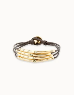 Pulsera bañada en oro de 18k