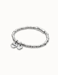 Pulsera bañada en plata de ley con Charms Integrados