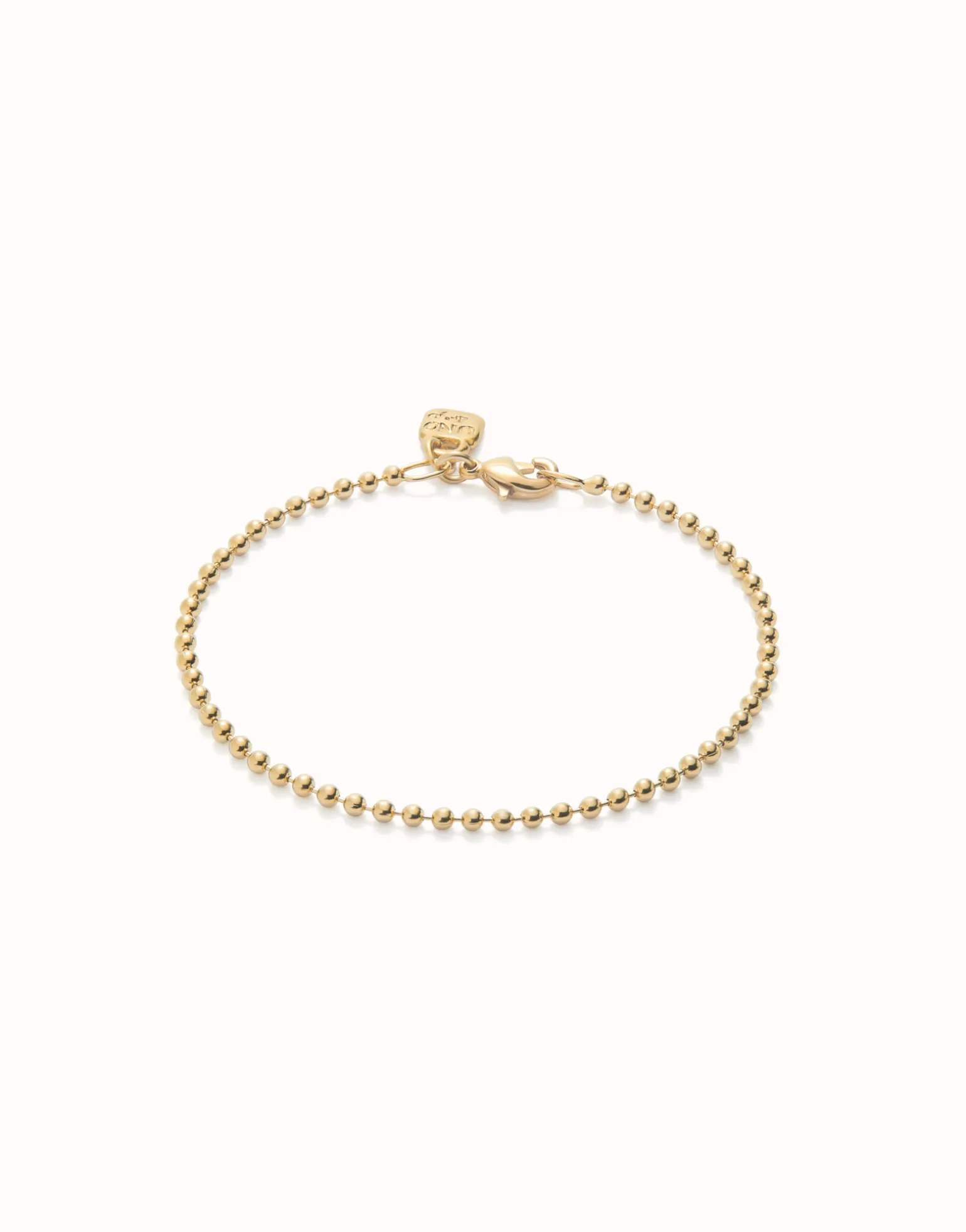 Pulsera con bolas bañada en oro de 18k