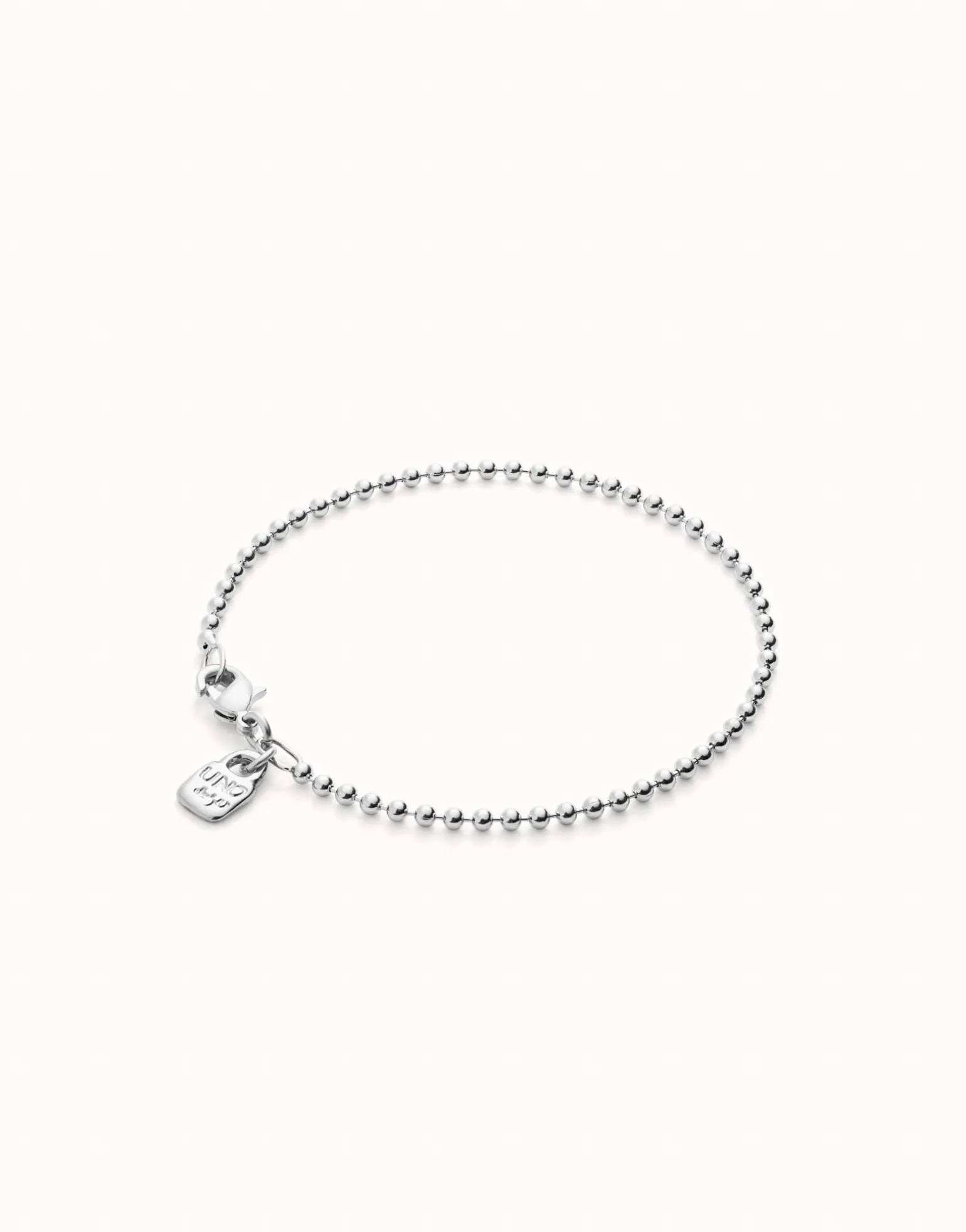 Pulsera con bolas bañada en plata de ley