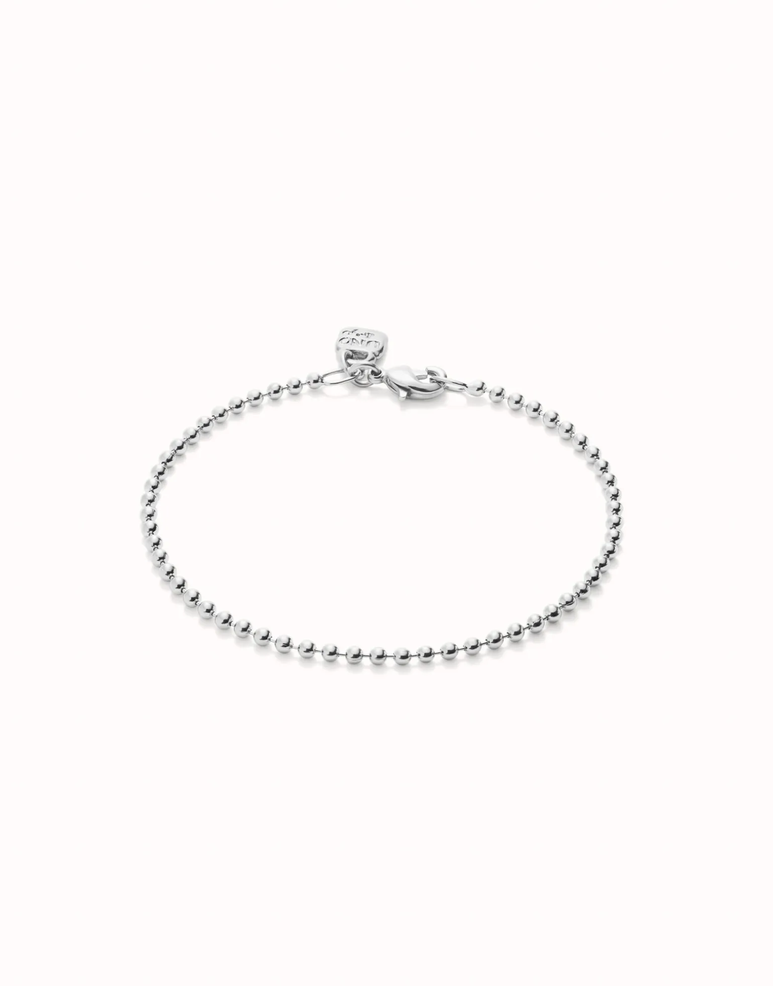 Pulsera con bolas bañada en plata de ley