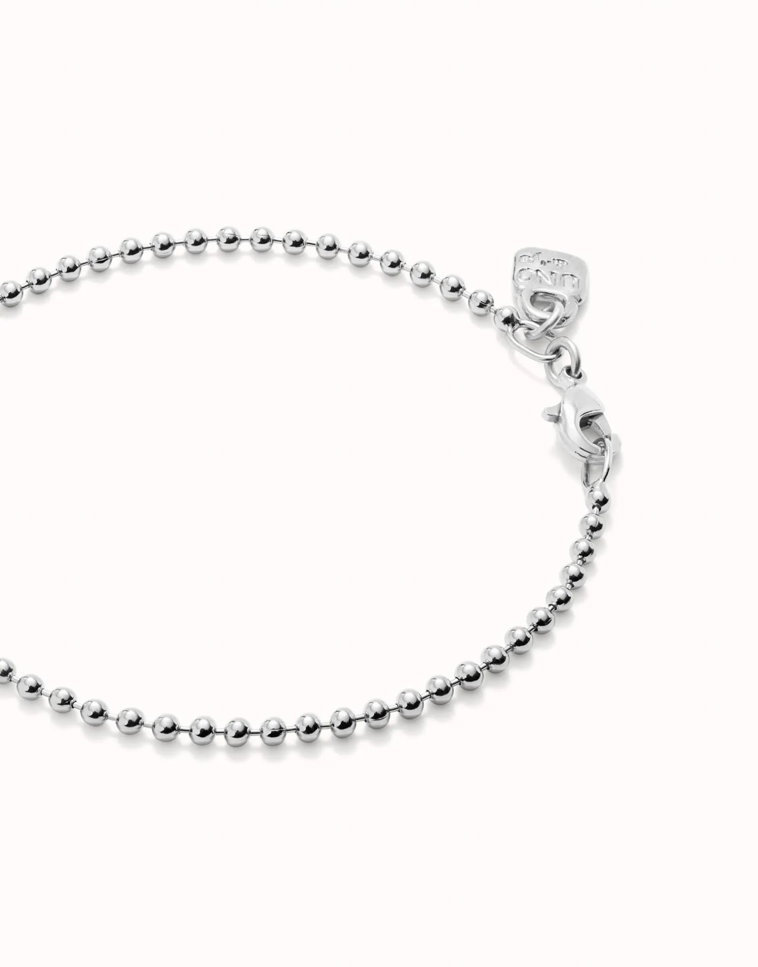 Pulsera con bolas bañada en plata de ley