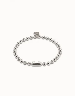 Pulsera de bolitas bañada en plata de ley