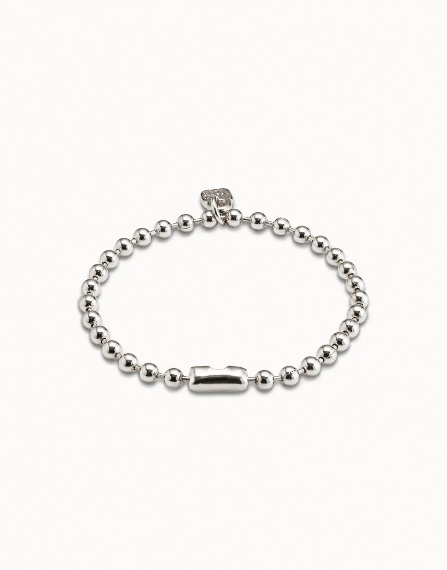 Pulsera de bolitas bañada en plata de ley