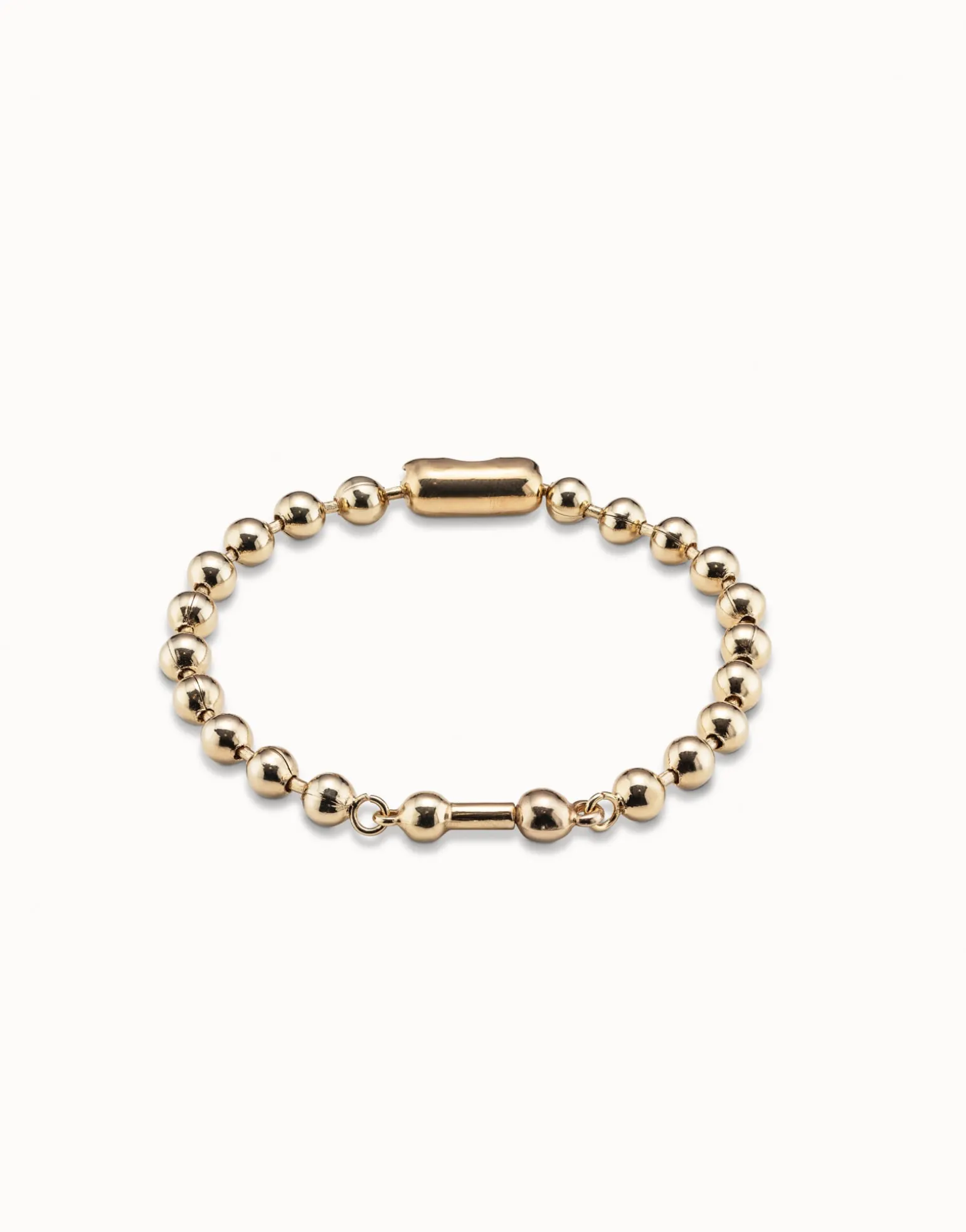 Pulsera de cadena bañada en oro de 18k