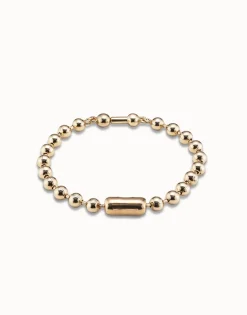 Pulsera de cadena bañada en oro de 18k