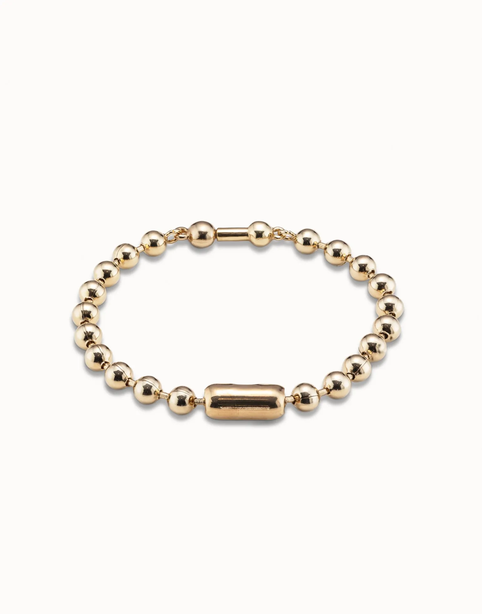 Pulsera de cadena bañada en oro de 18k